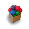 Bulk Reflexology Balls - Mixed - 7.5cm - 20pk